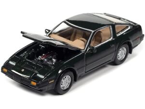 1984 300zx dark green w/black stripes classic gold collection ltd ed to 12480 pcs 1/64 diecast model car by johnny lightning jlcg029-jlsp243 b