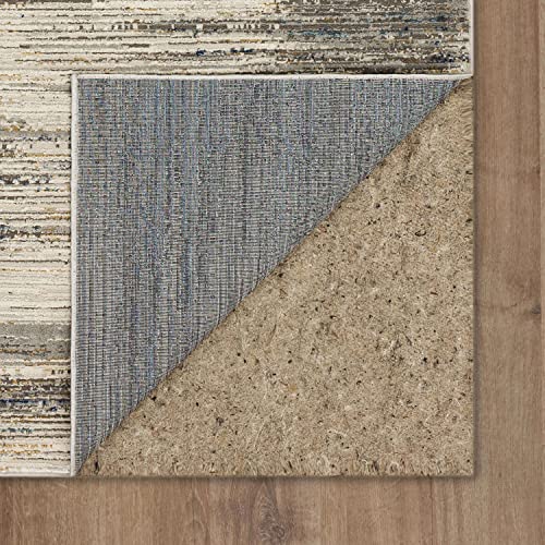 Mohawk Home Nexus Modern Contemporary Abstract Light Gray 2' x 8' Area Rug Perfect for Living Room, Dining Room, Office