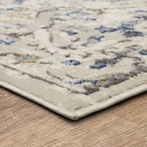 Mohawk Home Appleton Traditional Floral, Ornamental Royal Blue 5' 3" x 8' Area Rug Perfect for Living Room, Dining Room, Office