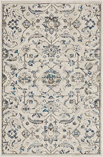 Mohawk Home Appleton Traditional Floral, Ornamental Royal Blue 5' 3" x 8' Area Rug Perfect for Living Room, Dining Room, Office