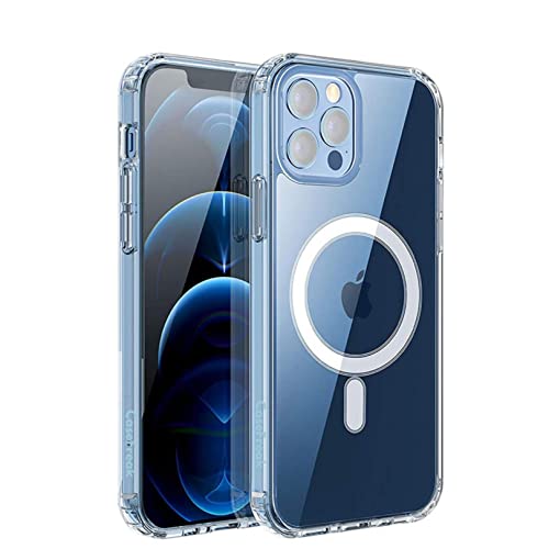 CASEFREAK Clear Case for iPhone 12 Mini with Magnetic Ring, Compatible with Mag-Safe Accessories, Slim Fit Anti-Yellowing Protective Case for iPhone 12 Mini (5.4" Screen)