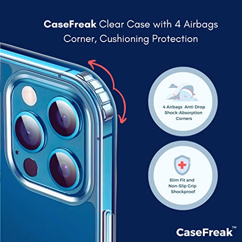 CASEFREAK Clear Case for iPhone 12 Mini with Magnetic Ring, Compatible with Mag-Safe Accessories, Slim Fit Anti-Yellowing Protective Case for iPhone 12 Mini (5.4" Screen)