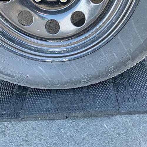 RV Leveling Rubber Pads 12x12x.75 (6-Pack) | Slip-Resistant | Prevents Sinking and aids in stabilizing | 12x12x3/4 | Rubber levelers for Campers, RVs, and Trailers