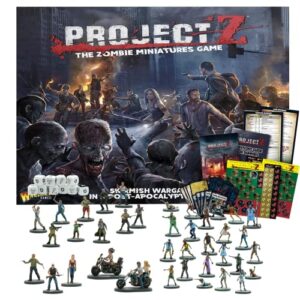 wargames delivered project z starter set - zombie miniatures for miniature war game, and model war by warlord games