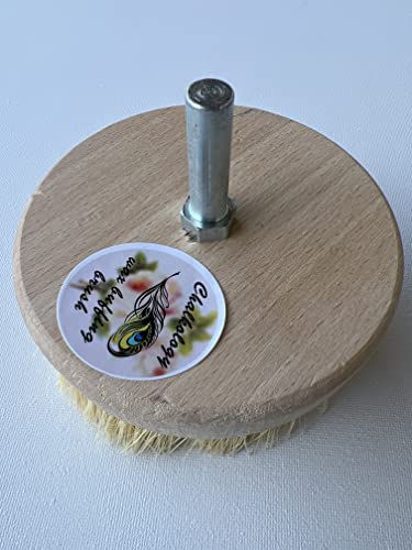 Wax Buffing Brush Drill, 4" Wide Chalk and Wax Buffing Brush. Best Buffing Chalk paint wax buffer. Drill Attachment.