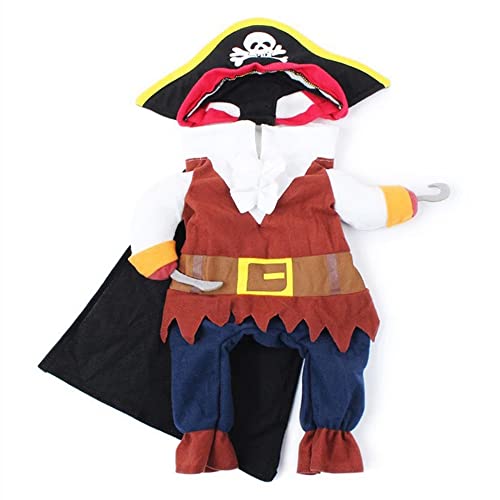 Meihejia Cat Pirate Costumes - Super Cute Pet Pirate Costume for Small Dogs & Cats (Small)