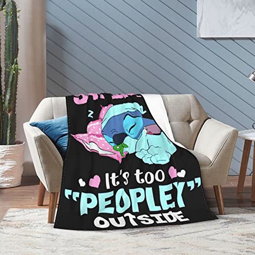 Shoutai Cartoon Blanket Ultra-Soft Throw Blankets Fleece Blanket Cozy Warm Flannel Blankets for Living Room Couch Bed All Season 60''x50''