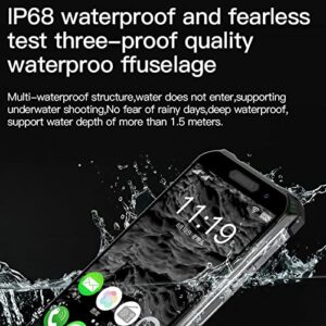 Unlocked Android Smartphone,S10max Mini Rugged Cell Phone,4GB RAM NFC Unlocked Smartphone IP68 Waterproof 4G Smartphone Phone (#2)