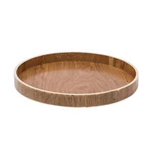 serving trays round tray wooden tray serving tray home food tray suitable for dessert tea coffee beverage elegant decorative tray (size : medium)