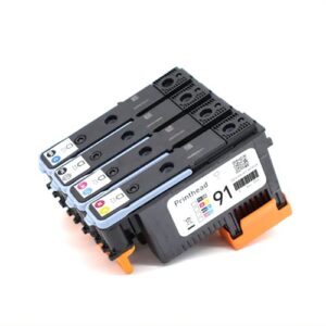 4 Pack HP 91 Printhead Replacement Kit for Z6100 Z6100ps HP91 C9460A C9461A C9462A C9463A,Printer Replacement Part, Replaceable Print Head