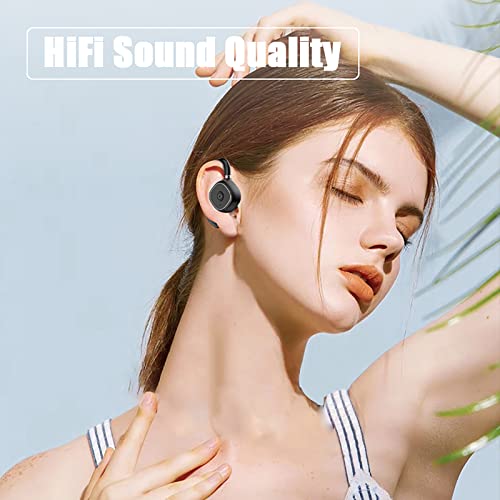 ESSONIO Open Ear Headphones air Conduction Headphones Bluetooth Workout Headphones Open Ear Earbuds Noise Cancelling Headphones for Sports Running