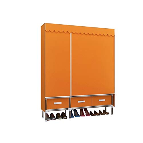 THICK Wardrobe Non-Woven Cloth Wardrobe Closet Folding Portable Clothing Storage Cabinet Bedroom Furniture