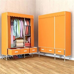 THICK Wardrobe Non-Woven Cloth Wardrobe Closet Folding Portable Clothing Storage Cabinet Bedroom Furniture