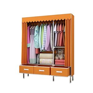THICK Wardrobe Non-Woven Cloth Wardrobe Closet Folding Portable Clothing Storage Cabinet Bedroom Furniture