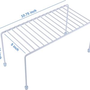 Kitchen Shelves, Cabinet Organization Mini Storage Shelf, Storage Rack Organizer for Kitchen, Fridge, Cabinet, Bathroom (White 2)