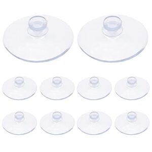 litoexpe 10 pieces clear suction cups without hooks without holes, small professional strength sucker pads for home decoration and organization, 0.8 inch/20mm