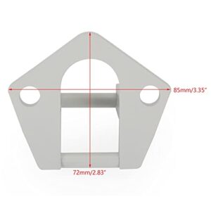 Frezon Aluminum RV Awning Hardware Fit for RV Awning Sunchaser II Replacement Part Bottom Foot Right or Left Side(only for Dometic Rounded Hardware)