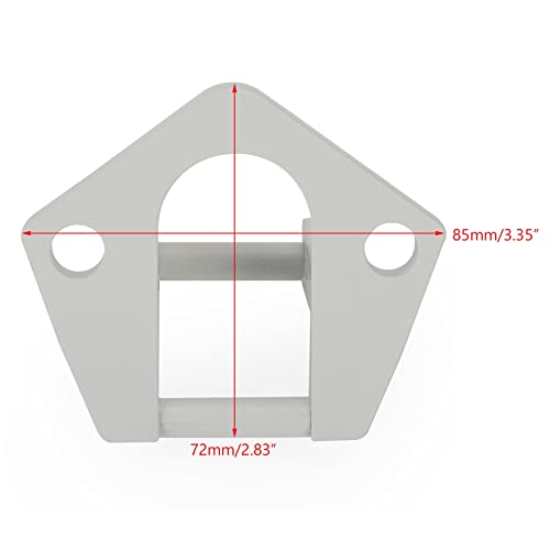 Frezon Aluminum RV Awning Hardware Fit for RV Awning Sunchaser II Replacement Part Bottom Foot Right or Left Side(only for Dometic Rounded Hardware)