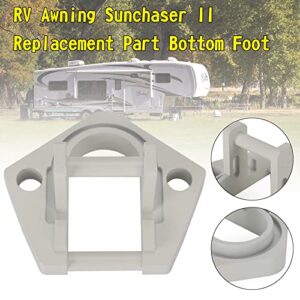 Frezon Aluminum RV Awning Hardware Fit for RV Awning Sunchaser II Replacement Part Bottom Foot Right or Left Side(only for Dometic Rounded Hardware)