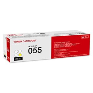 1 pack 055 3013c001 yellow toner cartridge: compatible crg-055 replacement for canon i-sensys lbp660 mf740 series imageclass lbp664cdw lbp664cx mf740c mf741cdw mf743cdw mf746cdw mf740 series printer