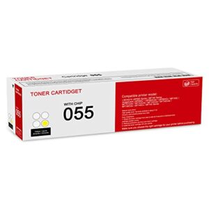 1 Pack 055 3013C001 Yellow Toner Cartridge: Compatible CRG-055 Replacement for Canon i-SENSYS LBP660 MF740 Series ImageClass LBP664Cdw LBP664Cx MF740C MF741Cdw MF743Cdw MF746Cdw MF740 Series Printer