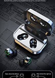Volt Plus TECH Wireless V5.3 LED Pro Earbuds Compatible with Your OnePlus 9 Pro IPX3 Bluetooth Water & Sweatproof/Noise Reduction & Quad Mic(Black)