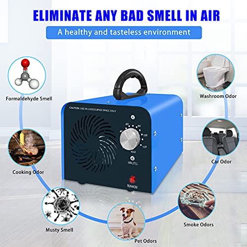 Ozone Generator, 20,000 mg/h Ozone Machine Odor Removal Odor Eliminator Ionizer Deodorizer Ozonator Ozone Generator Air Purifier for Home, Auto, Smoke, Pets and Cars