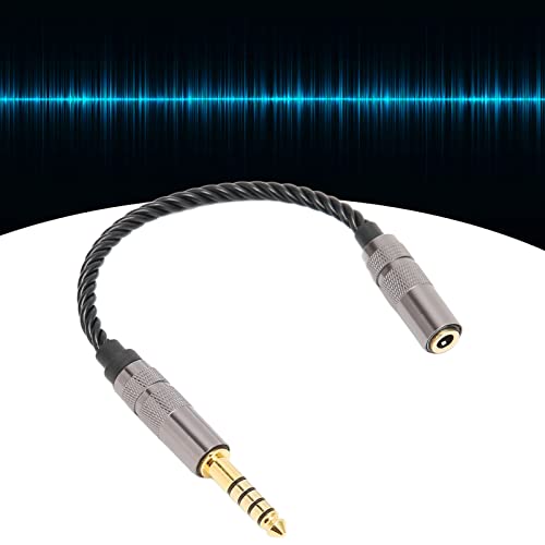 Headphone Adapter Cable, Gold Plated Connector, 4.4MM Balanced Male to 3.5MM Stereo Female, OFC Core Anti Interference Suitable for NW ZX507 DMP Z1 NW ZX300a