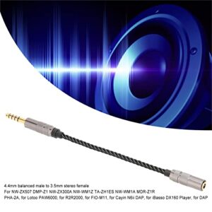 Headphone Adapter Cable, Gold Plated Connector, 4.4MM Balanced Male to 3.5MM Stereo Female, OFC Core Anti Interference Suitable for NW ZX507 DMP Z1 NW ZX300a