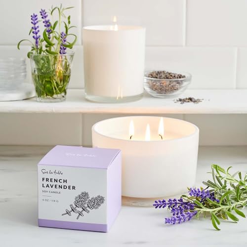 Sur La Table French Lavender Candle, Purple