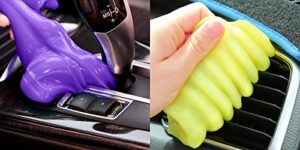 cleaning gel for car, car cleaning kit universal detailing automotive dust car crevice cleaner auto air vent interior detail removal putty cleaning keyboard cleaner for car vents, pc, laptops, cameras
