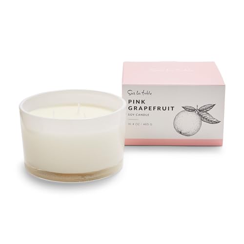 Sur La Table Pink Grapefruit Candle