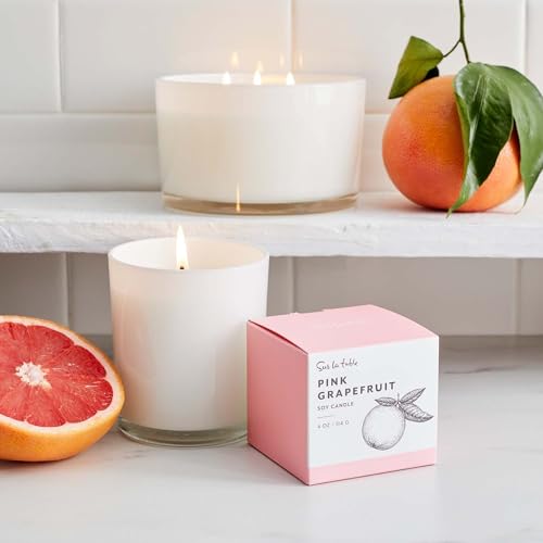 Sur La Table Pink Grapefruit Candle