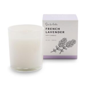 sur la table french lavender candle