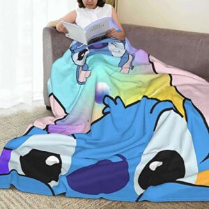 Stitch Blanket Cartoon Throw Blanket,Cozy Soft Plush Fuzzy Fleece Blanket Gift for Kids Adults 40x50 inch