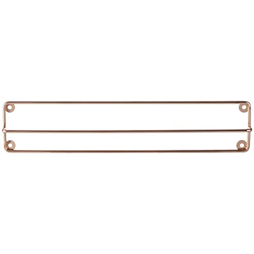 MyGift Modern Minimalist Sunglasses Hanger Holder Copper Tone Metal Wire Wall Mounted Eyewear Display Rack, Hanging Eyeglasses Storage Rail Bar