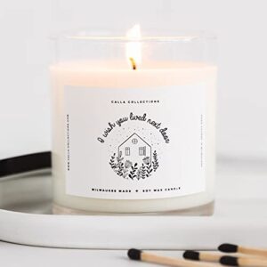 scented candles for friends, natural soy wax candles for home, relaxing aromatherapy, lavender lemongrass essential oils, long lasting candle burns for 75 hours, friendship gifts made in the usa