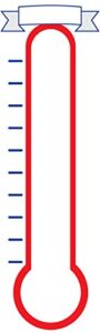 fundraising thermometer chart goal tracker