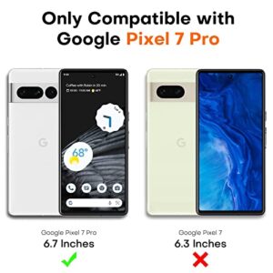 TOCOL 2+2 Pack for Google Pixel 7 Pro Screen Protector -2 Pack Screen Protector (TPU) & 2 Pack Glass Camera Lens Protector, Soft TPU Screen Protector for Pixel 7 Pro, Self-Healing, [Alignment Kit]