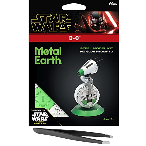 Metal Earth Star Wars D-O 3D Metal Model Kit Bundle with Tweezers Fascinations