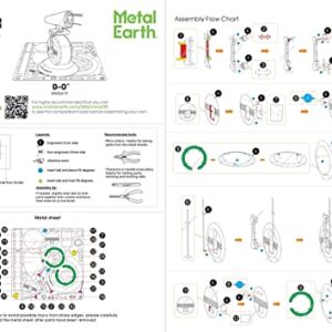 Metal Earth Star Wars D-O 3D Metal Model Kit Bundle with Tweezers Fascinations