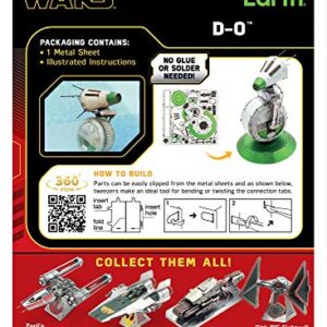 Metal Earth Star Wars D-O 3D Metal Model Kit Bundle with Tweezers Fascinations
