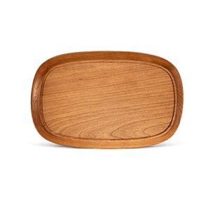 serving trays serving tray wood butler breakfast tray, party platter decorative tea tray for kitchen bathroom living room bedroom and outdoors elegant decorative tray
