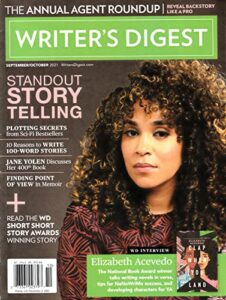 writer's digest magazine, * september / october, 2021 * volume, 101 * no. 05 * display until november, 02nd 2021 ** ( please note: all these magazines are pets & smoke free. no address label, fresh straight from newsstand. (single issue magazine)