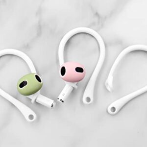 4 Pairs Ear Hooks Compatible with AirPods Pro 2 2022 Release, Anti-Slip C-Shape Hooks and 360 Rotation Adjustable Length Sport Earhooks Holder Wings Compatible with AirPods 3rd 2nd 1st and Pro 1 2