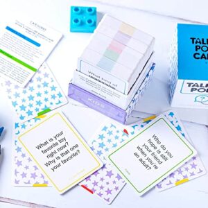 TALKING POINT CARDS Family Talk Bundle (Kids): 600 Thought Provoking Conversation Starters - 3 Packs: Family + Couples + Kids