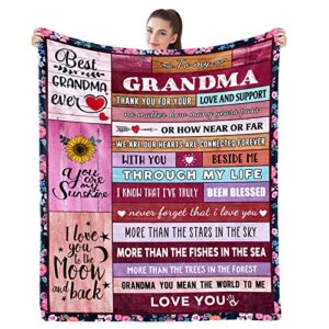 eslygoily gifts for grandma from grandkids for grandma from grandkids unique gifts ideas for grandma birthday gifts for grandma for grandma throw blankets 60x50 inch