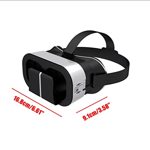 VR 3D Virtual Reality Glasses for Mobile Phones with Goggles Suitable for Movies with Remote Control Games Movies Universal Virtual Reality Goggles Gift for Kids & Adults