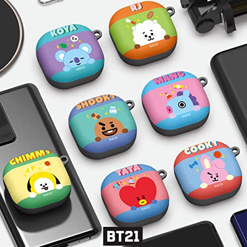 BT21 Official Merchandise for Galaxy Buds 2 Pro Case (2022) / Galaxy Buds 2 Case (2021) / Galaxy Buds Pro Case (2021) / Galaxy Buds Live Case (2020) - RJ