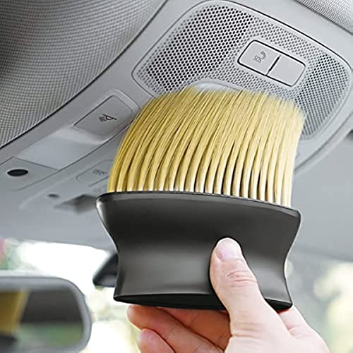 Auto Interior Dust Brush,Car Cleaning Brushes Duster,Long Hair Soft Bristles Detailing Brush Dusting Tool for Automotive Dashboard,Air Conditioner Vents,Leather, Computer,Scratch Free